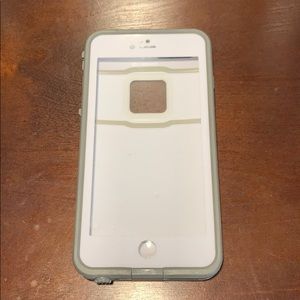 White lifeproof iPhone 6s plus case